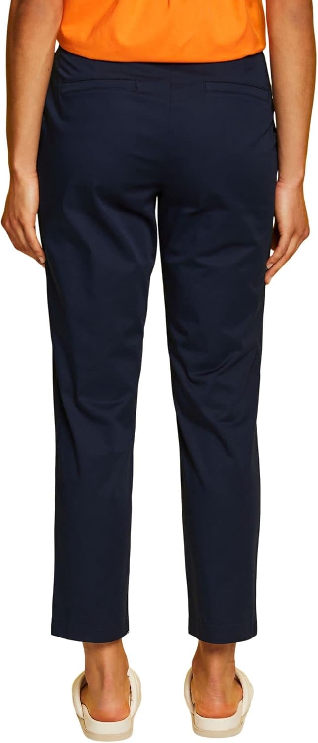 ESPRIT Damen Hose 34 400/Navy, 34 400/Navy