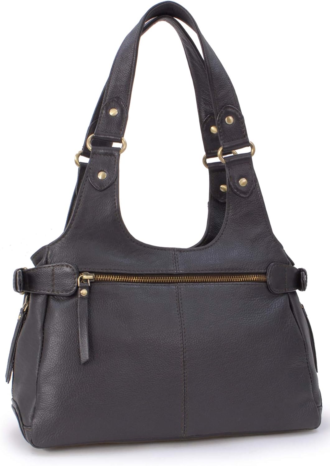 Catwalk Collection Handbags - Leder - Umhängetasche/Schultertasche - ROXANNA Braun, Braun