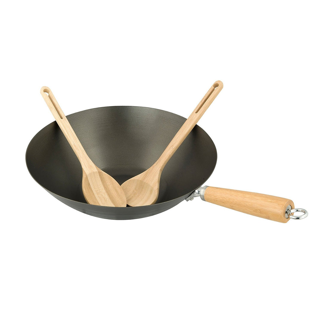 Campingaz Wok für Culinary Modular System, inkl. Holzbesteck, antihaftbeschichtet, mit Metallring al
