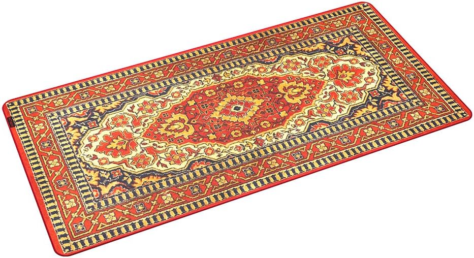 KRUX Space Carpet MAX, Mauspad, Teppichmuster, 600 x 1200 mm, leichtgängige Mausführung, Kantenbesat