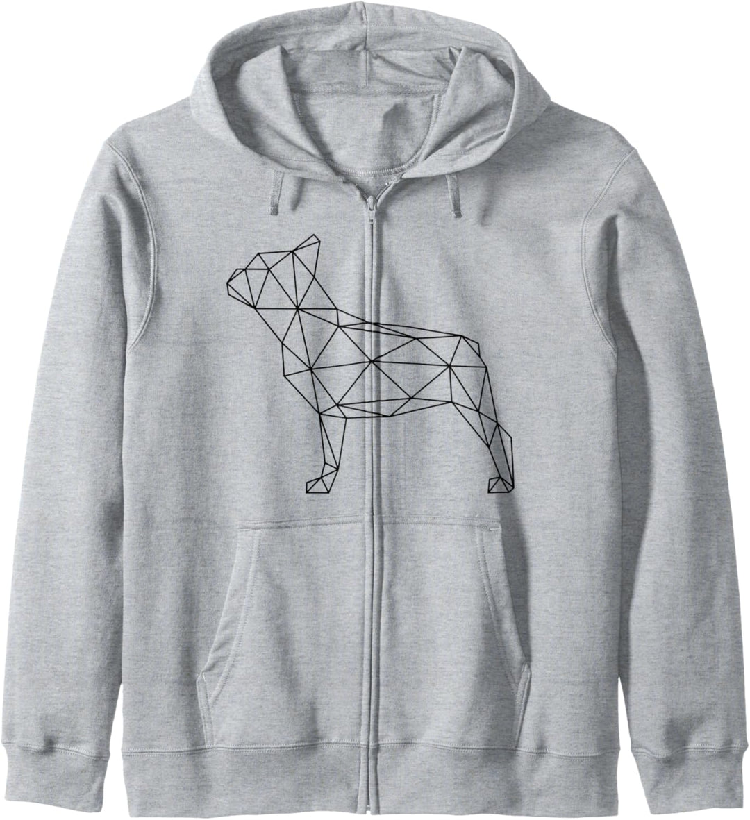 Geometrische Französische Bulldogge Figur Frenchie Hundebesitzer Hunde Kapuzenjacke