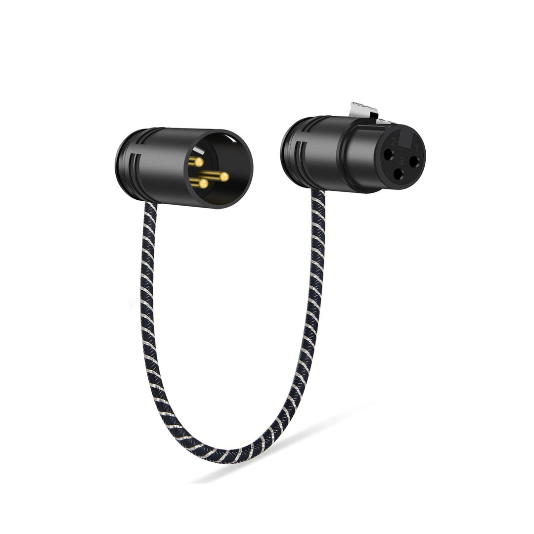 XLR Kabel 0.5M,Verstellbarer Winkel XLR Mikrofonkabel,X LR Stecker zu Busche,Sauerstofffreies Kupfer