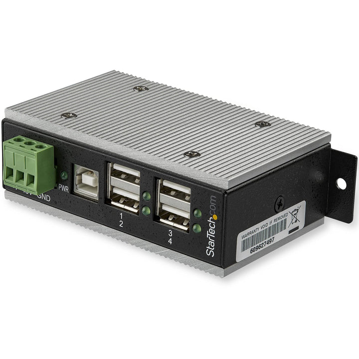 StarTech.com USB 2.0 Hub (4-Port Industrial USB 2.0 Hub mit ESD-Schutz, 350W Überspannungsschutz , W