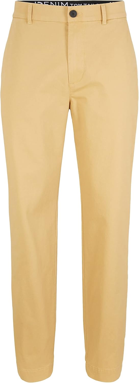 TOM TAILOR Denim Herren Relaxed Chino Hose, L 31041 - Brown Rice