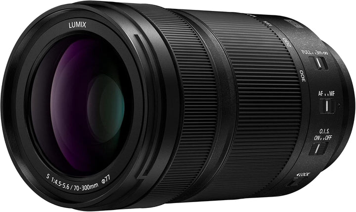 Panasonic S-R70300E LUMIX S Teleobjektiv (70-300mm, L-Mount Objektiv, F4.5-5.6, Makro, O.I.S., Filte