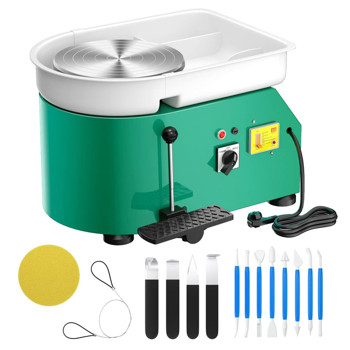 VAYOTOY Elektrische Töpferscheibe Maschine 25CM 350W Keramik Clay Maschine Professionelle Töpfersche