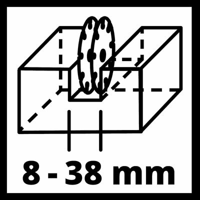 Einhell Mauernutfräse TE-MA 1700 (1.700 W, Schnittbreiteneinstellung bis 38 mm, Schnitttiefe bis 40