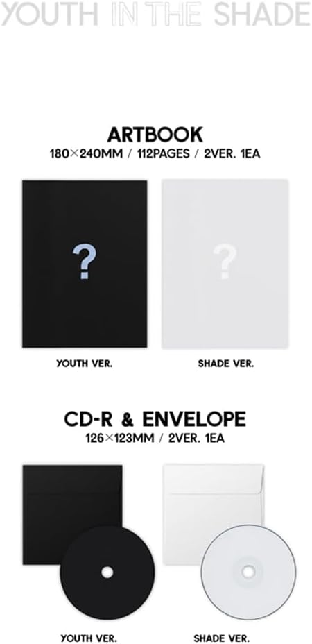 ZEROBASEONE YOUTH in the SHADE 1st Mini Album CD+POB+Artbook+Selfie photocard+Photo frame set+Layer