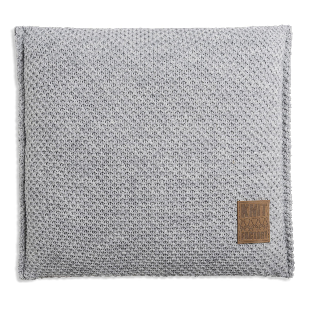 Knit Factory - Lynn Kissen - Grau - 50x50 cm Grau 50x50 cm, Grau 50x50 cm