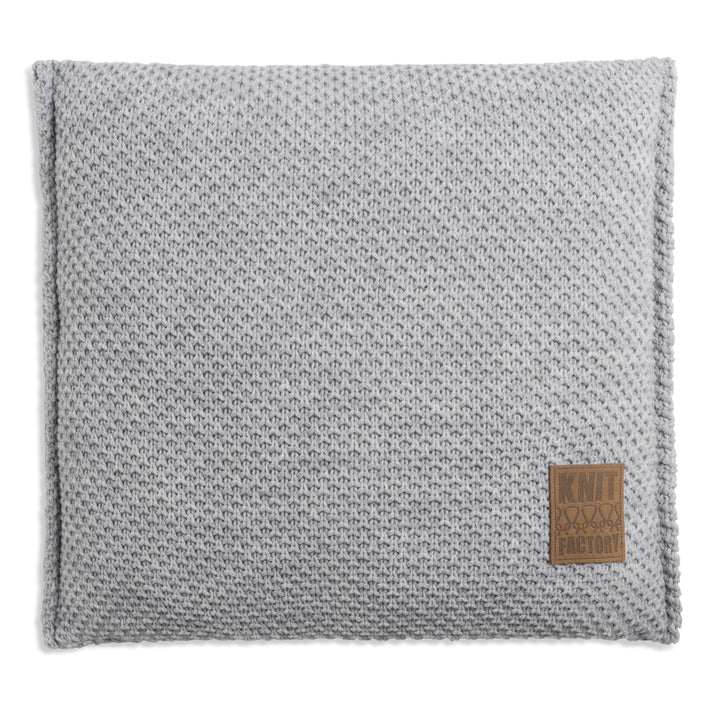Knit Factory - Lynn Kissen - Grau - 50x50 cm Grau 50x50 cm, Grau 50x50 cm