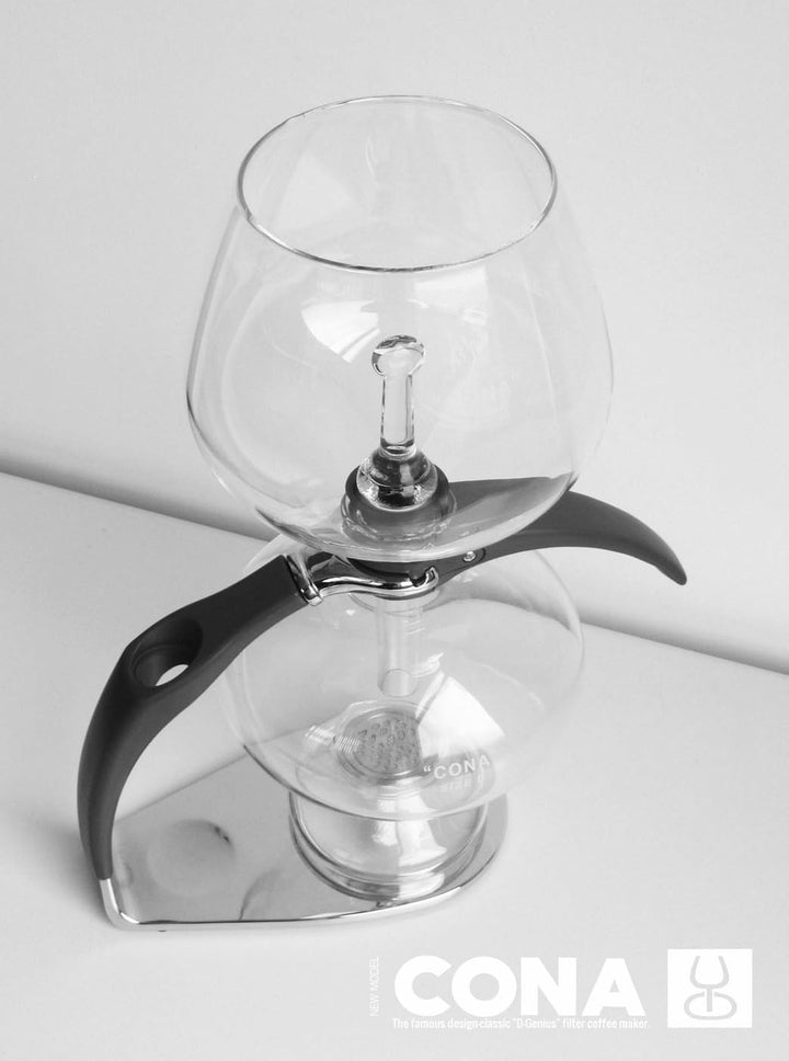 CONA Coffee Maker, 2022 'Size D-Genius All-Glass' für 6-8 Tassen oder