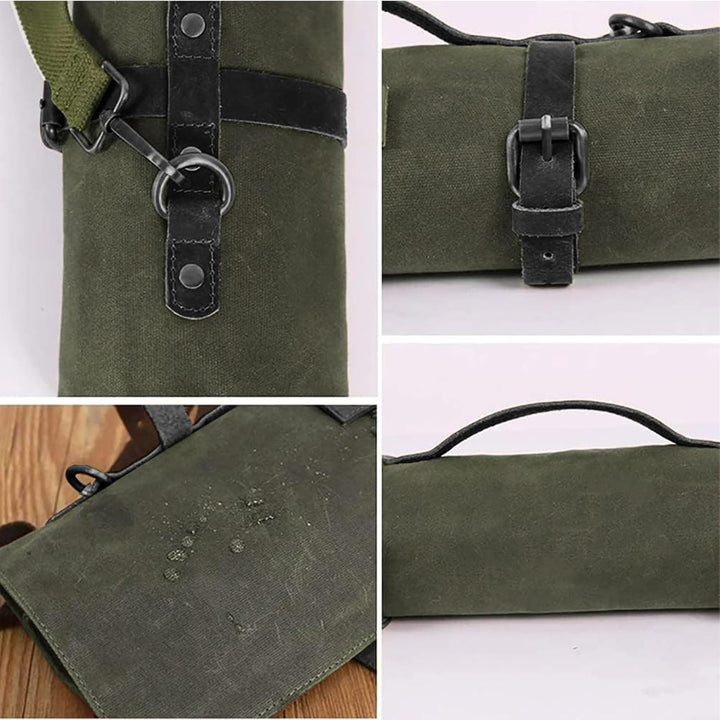 HJSSAA Messertasche,Profi Kochmesser Koffer,Messertasche Kochmesser mit 11 Schlitzen,Grosse Kochmess