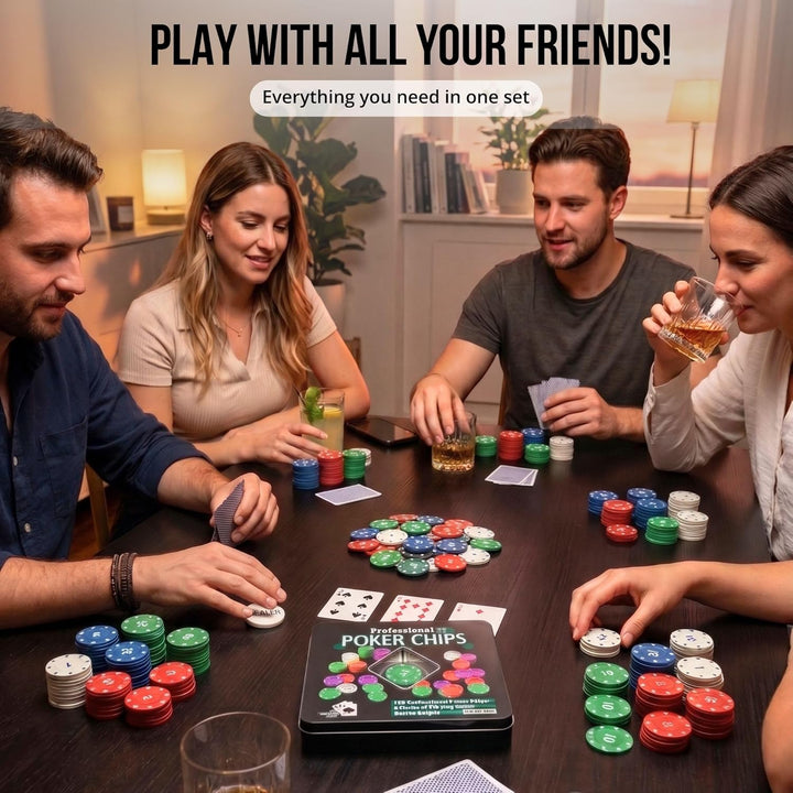 MAGIC SELECT Poker Set Spiel. Texas Holdem Poker Set Tragbar. Poker Komplett 100 Poker Chips, 2 Kart