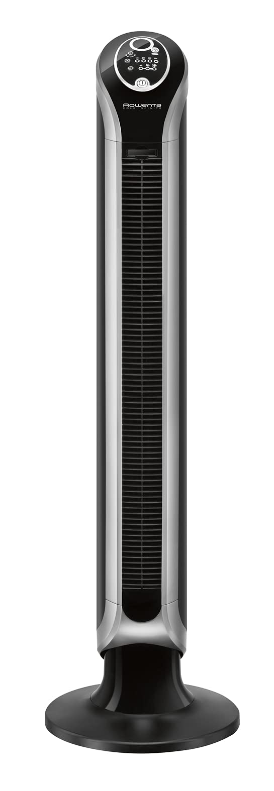 Rowenta Eole Infinite VU6670F0 Digitaler Turmventilator, schwarz/silber Turmventilator Einzeln, Turm