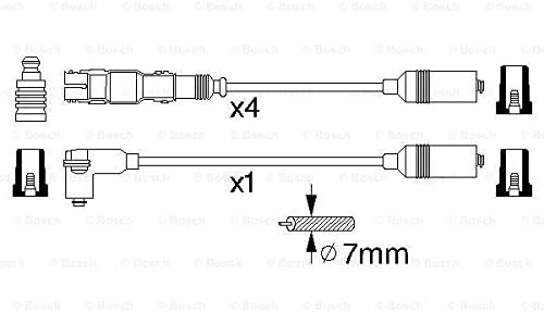 Bosch 0986356304 - Zündleitung - 1 Stück
