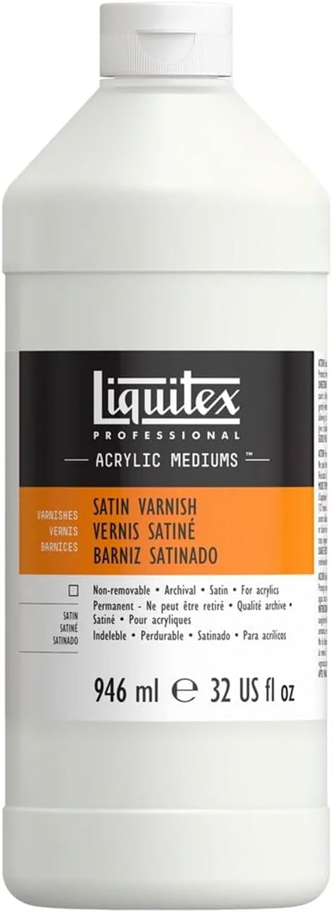 Liquitex 8232 Professional Seidenmatter Firnis für Öl- und Acrylfarben, permanent, hochelastisch, un