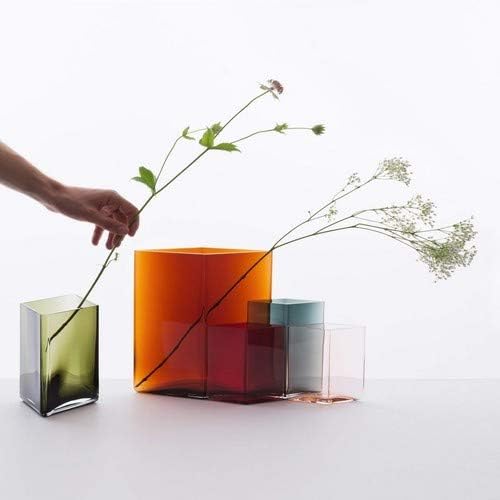 Iittala 1015596 Ruutu Vase, 11,5 cm x 14 cm, Cranberry Cranberry 115 x 140 mm Glas, Cranberry 115 x