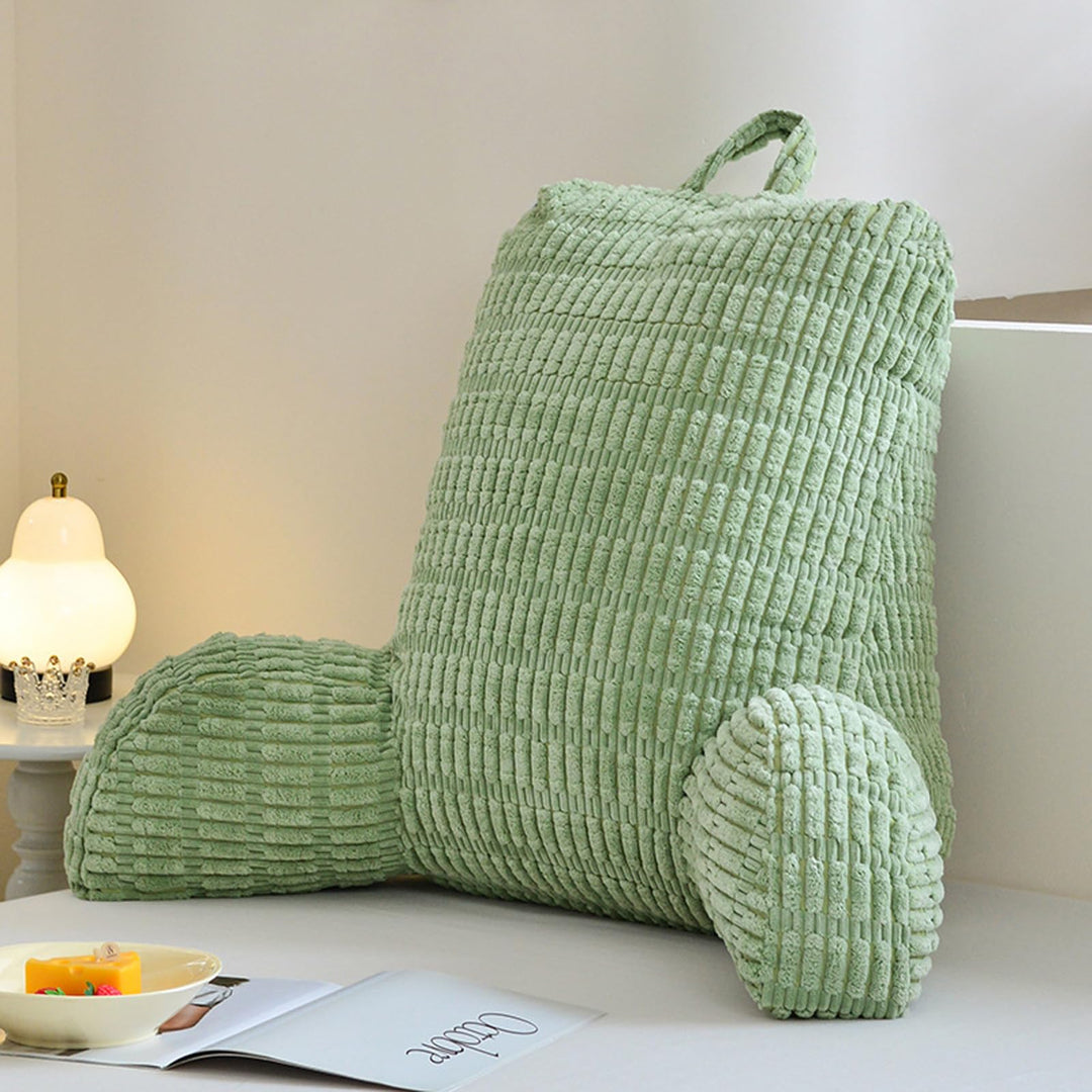 Lesekissen für Bett Und Sofa,Rückenstützkissen Lesekissen mit Armlehne, Erwachsenensofa mit Rückenle