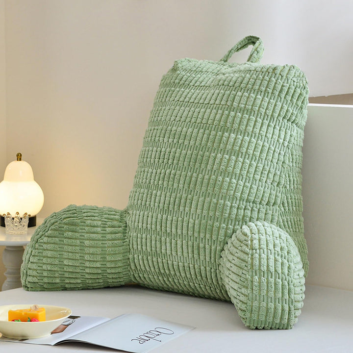 Lesekissen für Bett Und Sofa,Rückenstützkissen Lesekissen mit Armlehne, Erwachsenensofa mit Rückenle