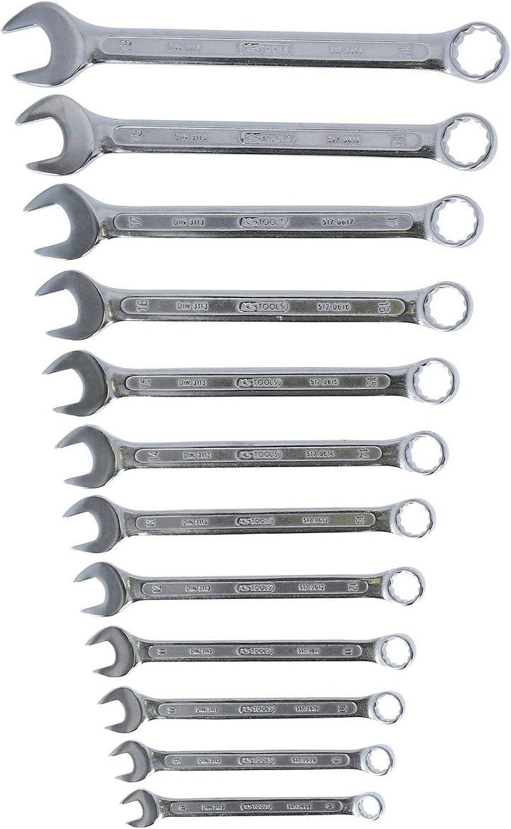 KS Tools 517.0052 CLASSIC Ringmaulschlüssel-Satz, abgewinkelt, 12-tlg. 8-19mm