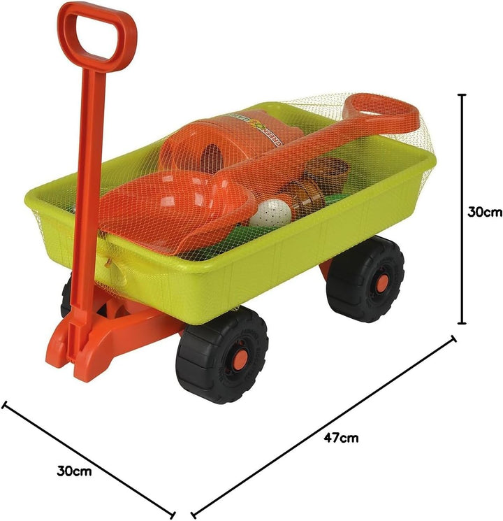Simba 107134089 - Handwagen mit Gartenwerkzeug