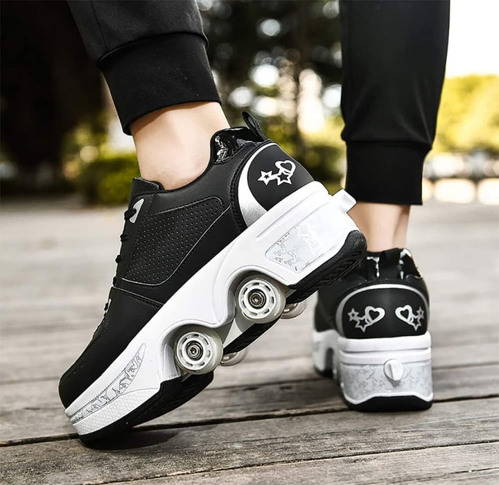 Rollschuhe für Mädchen, Sneaker, Roller, Skateboardschuhe, Sneaker, mit Rollen, Sport, Gymnastik, Mo