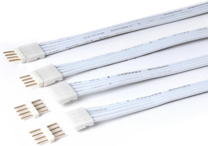 Litcessory Verlängerungskabel für Philips Hue Gradient Lightstrip (1m, 2 Stück, Weiss) Weiss Verläng