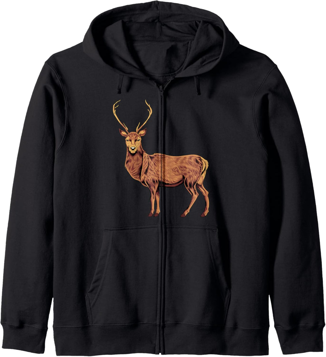 Zeichnung eines Hirsch Kapuzenjacke