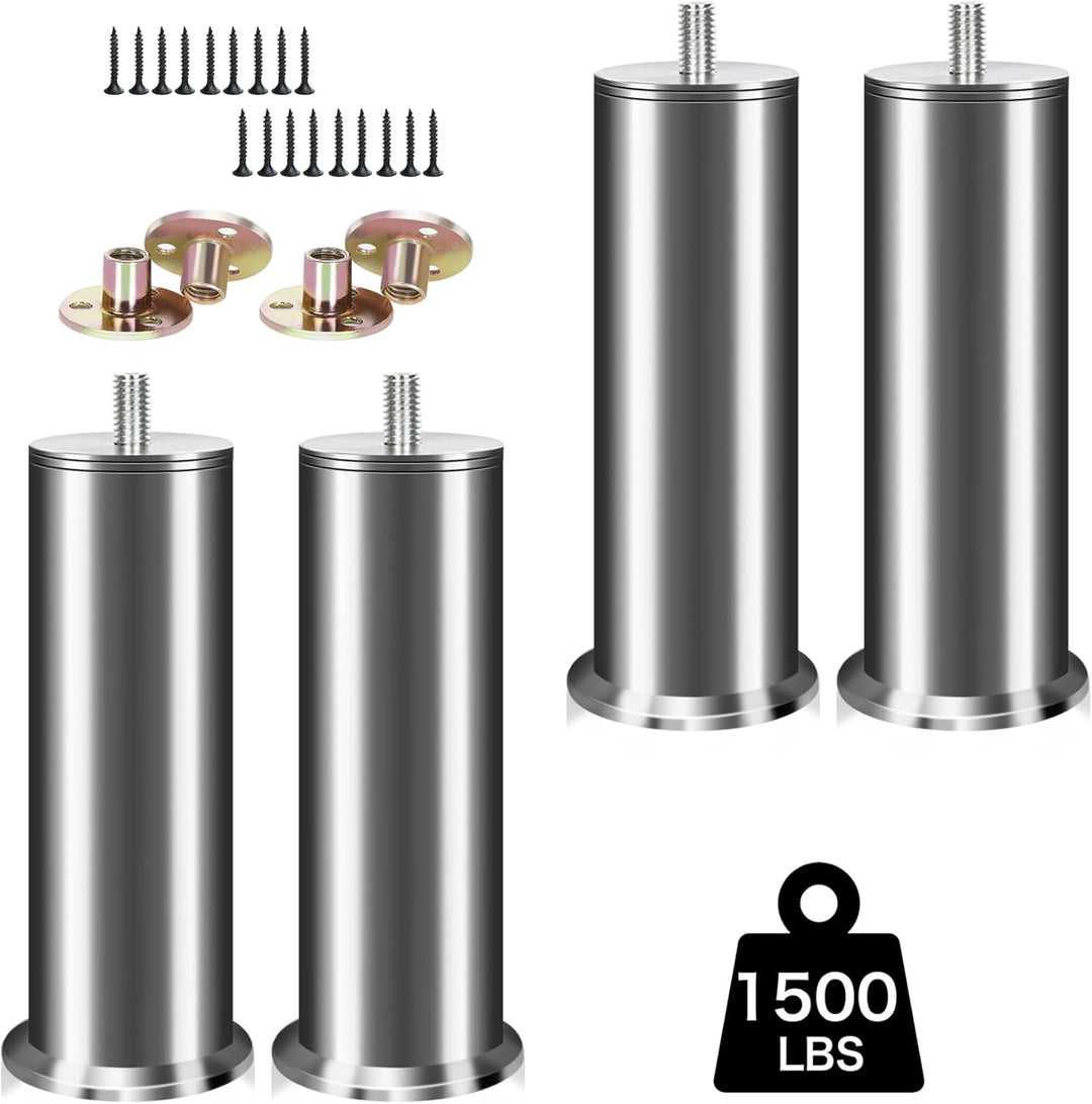 4 Stück Möbelfüsse Edelstahl, 18cm Sofa Füsse, Möbelbeine Metall, Für Schrankfüsse Bett Beine/Sofa B