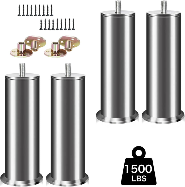 4 Stück Möbelfüsse Edelstahl, 18cm Sofa Füsse, Möbelbeine Metall, Für Schrankfüsse Bett Beine/Sofa B