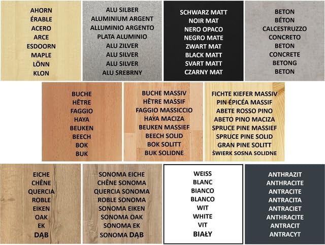 FIX&EASY Tastaturauszug klemmbar mit Tastaturablage 800X400mm sonoma eiche Dekor, Tischklemmen höhen