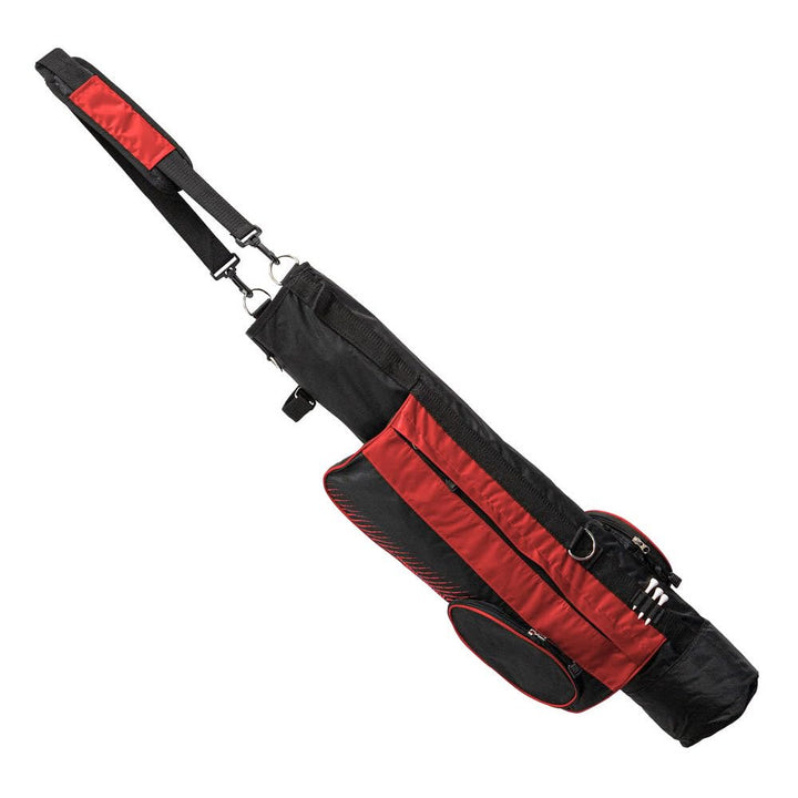 LONGRIDGE Unisex-Adult 5" Pencil Golf Bag Einheitsgrösse schwarz/rot, Einheitsgrösse schwarz/rot