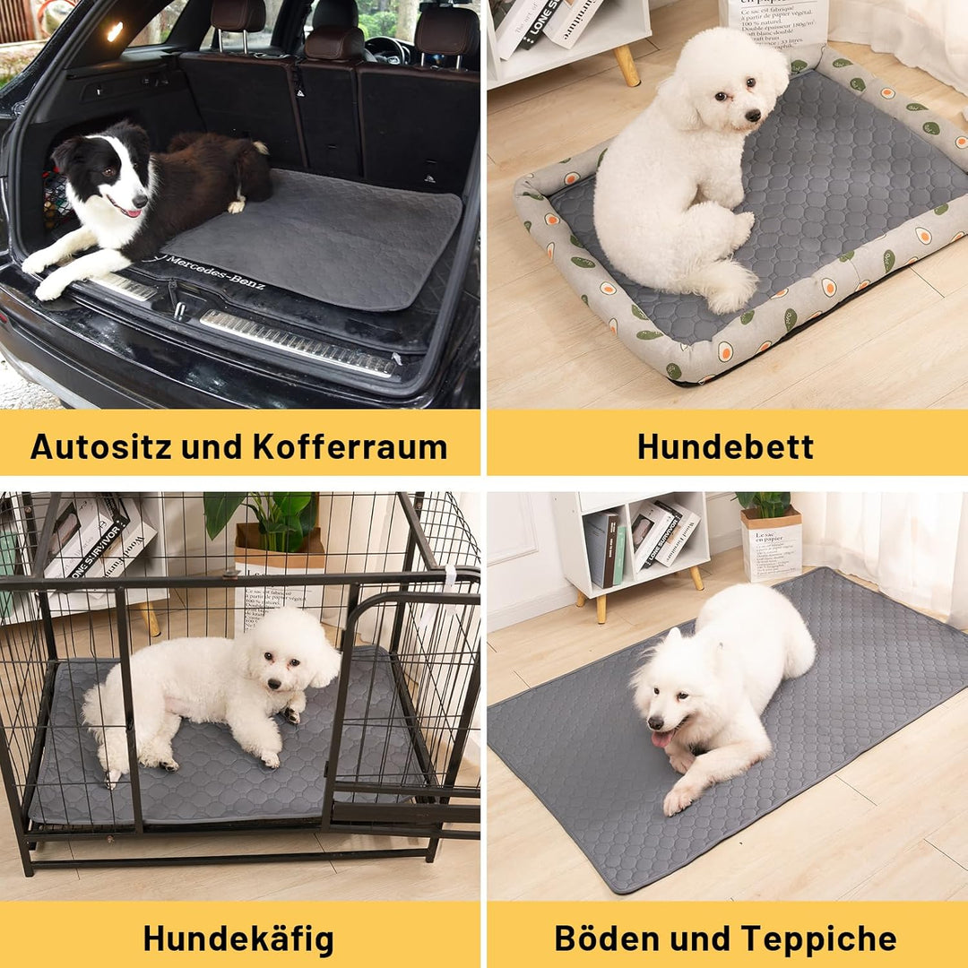 Hunde-Katzen-Trainingsunterlage 2-TLG. Set | Extra stark saugfähig | Wasserdicht & rutschfest | Wasc