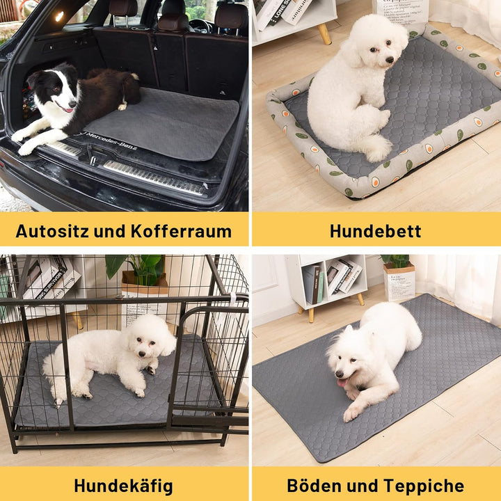 Hunde-Katzen-Trainingsunterlage 2-TLG. Set | Extra stark saugfähig | Wasserdicht & rutschfest | Wasc