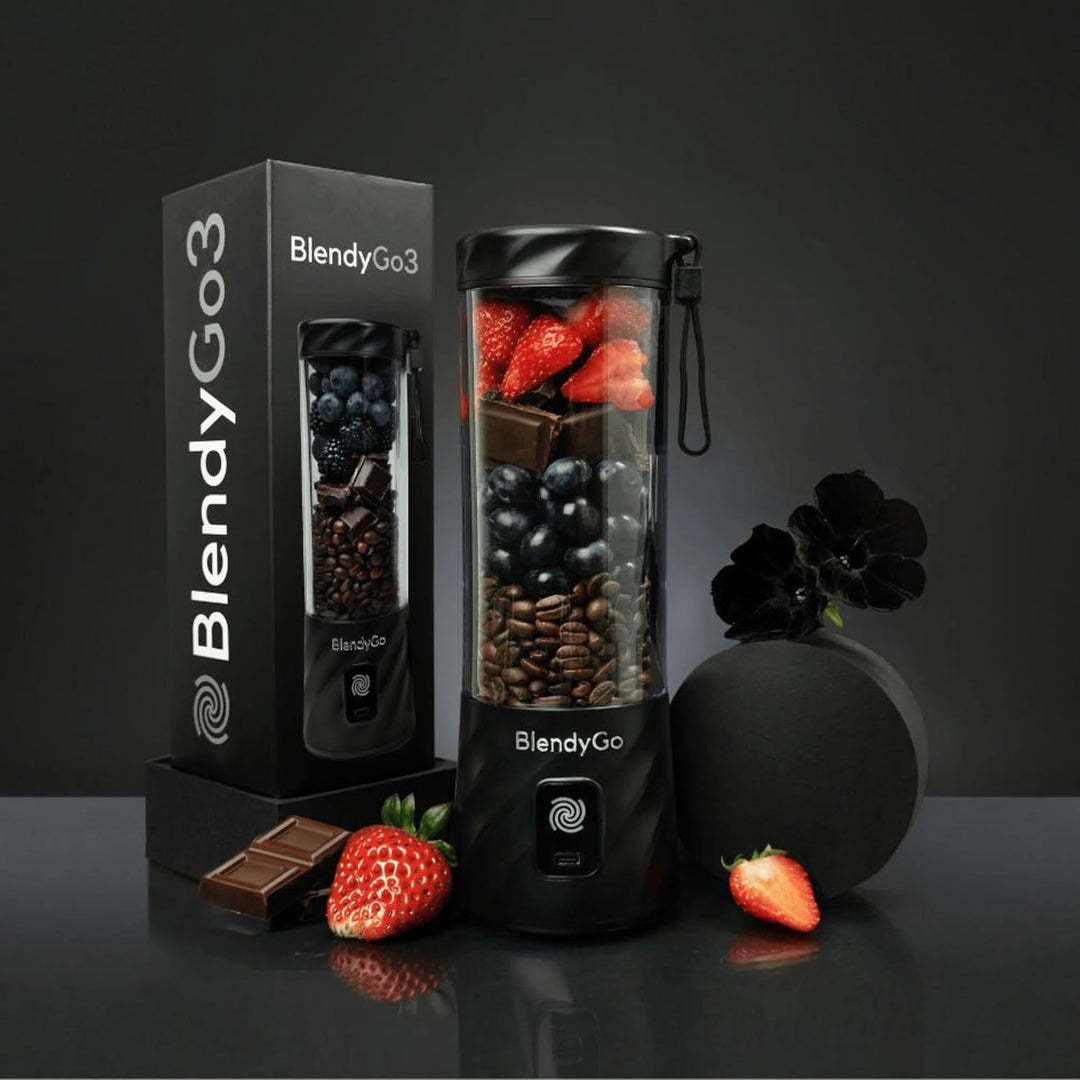 BlendyGo 3® Mixer Smoothie Maker, Smoothie Mixer Klein, Mini Portable Blender, Tragbarer Mixer USB,