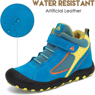 Mishansha Kinder Wanderschuhe Trekking Wanderstiefel Outdoor Trekkingschuhe 25 EU Verkehrsblau, 25 E