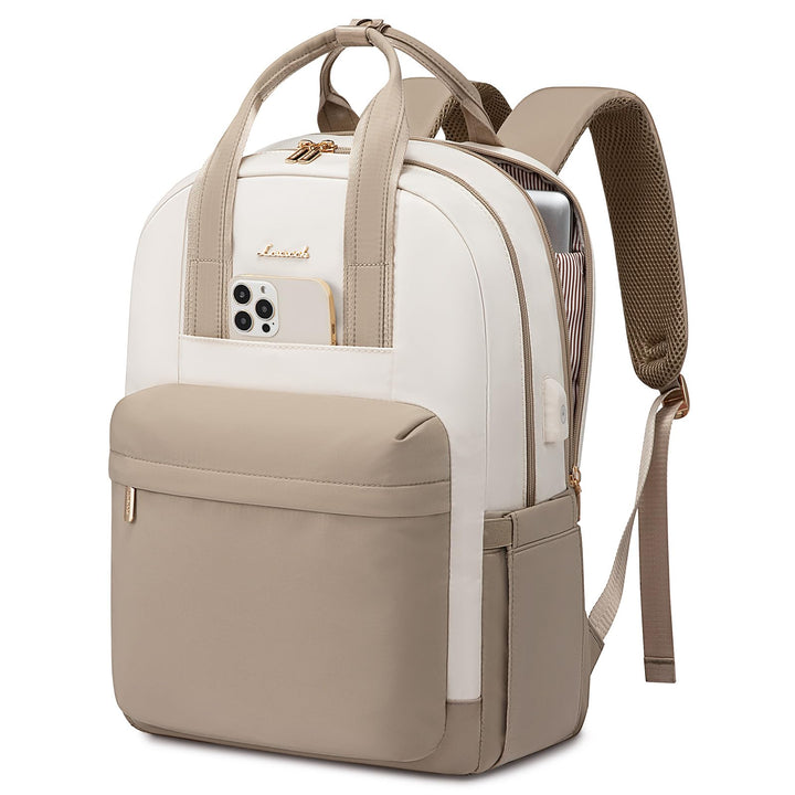 LOVEVOOK Rucksack Damen, 15,6 Zoll Laptop Schulrucksack Mädchen mit Laptopfach, Wasserdicht Tagesruc