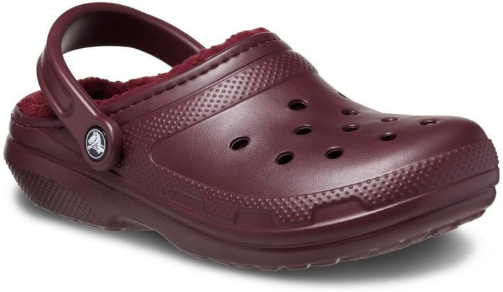 Crocs Unisex Classic Lined Clogs 36 EU Dark Cherry, 36 EU Dark Cherry