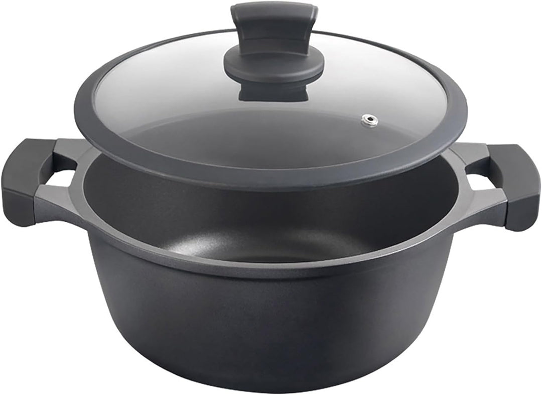 METALTEX Kochtopf, hoch, 28 cm CACEROLA ALTA XPERT 28CM, Detailed in The Description, Schwarz, 28 cm