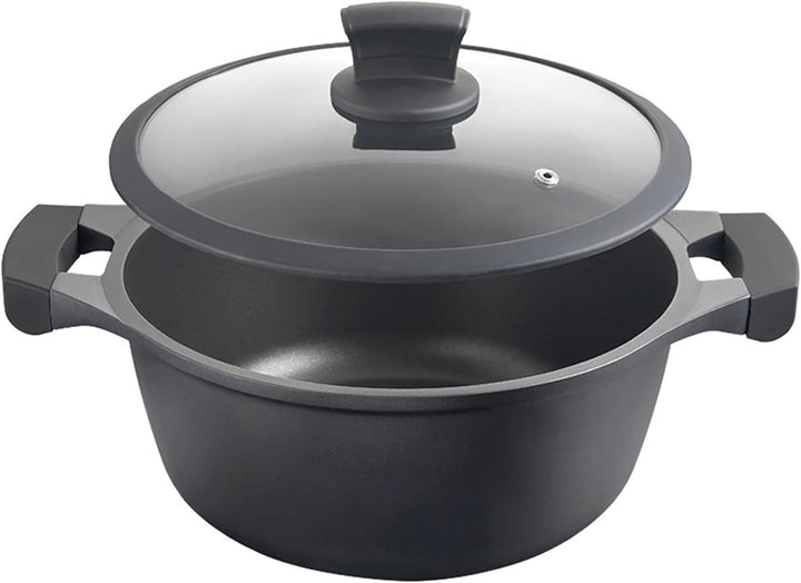 METALTEX Kochtopf, hoch, 28 cm CACEROLA ALTA XPERT 28CM, Detailed in The Description, Schwarz, 28 cm