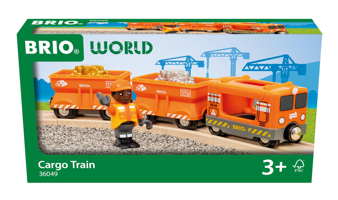 BRIO World - 36049 Güterzug | Zugset für Kinder ab 3 Jahren