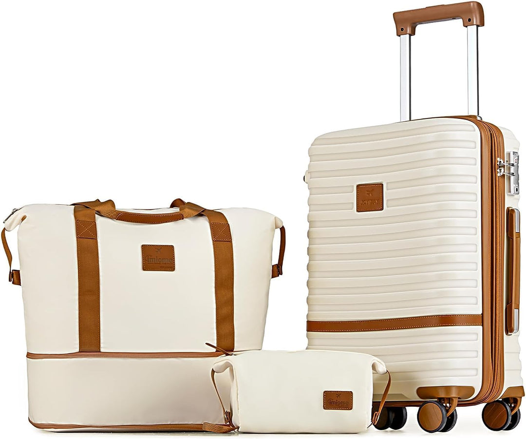 Joyway Koffer Reisekoffer von ABS Hartschalen Erweiterbar Trolley Kofferset mit TSA Schloss und 4 Ro