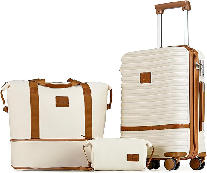 Joyway Koffer Reisekoffer von ABS Hartschalen Erweiterbar Trolley Kofferset mit TSA Schloss und 4 Ro