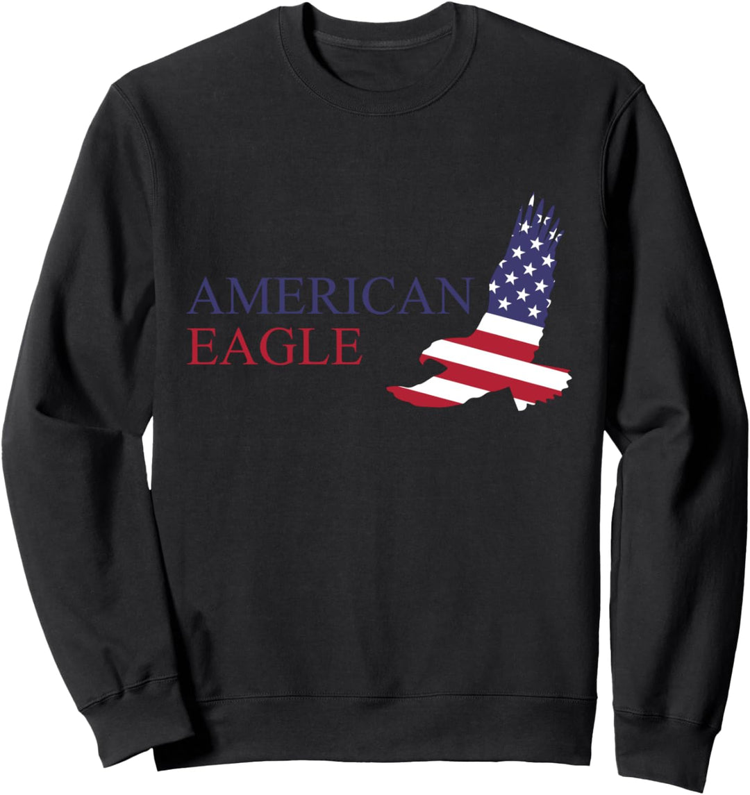 Amerikanischer Weisskopfseeadler USA Flagge 4. Juli Sweatshirt