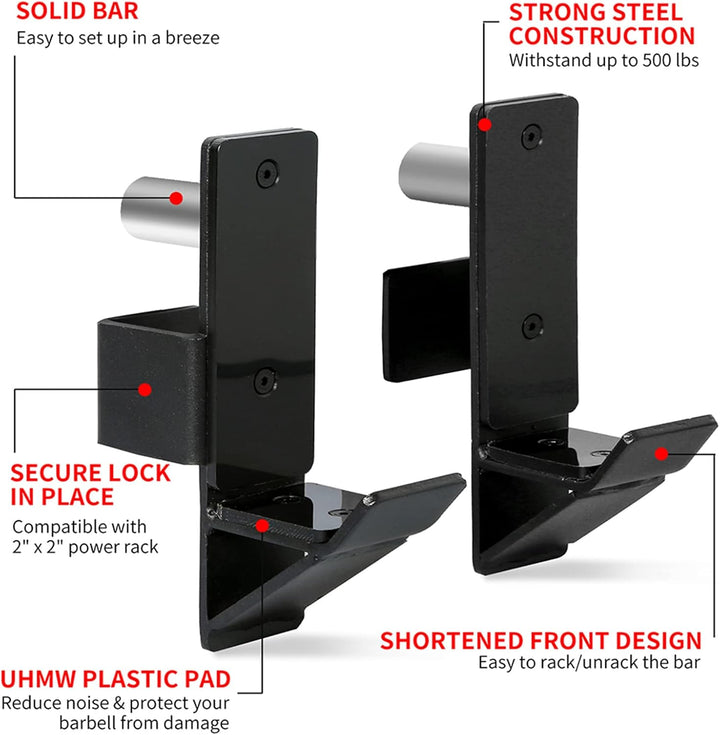 KYLIN SPORT J-Hooks Langhantelhalter für Power Rack – J Haken Gewichtsständer / Fitness Racks J Hake