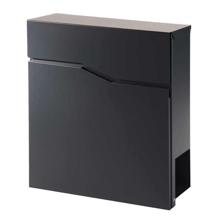 Forgard wetterfester Briefkasten mit Zeitungsfach, Briefbox, Zinkstahl Wandbriefkasten mit Schloss,