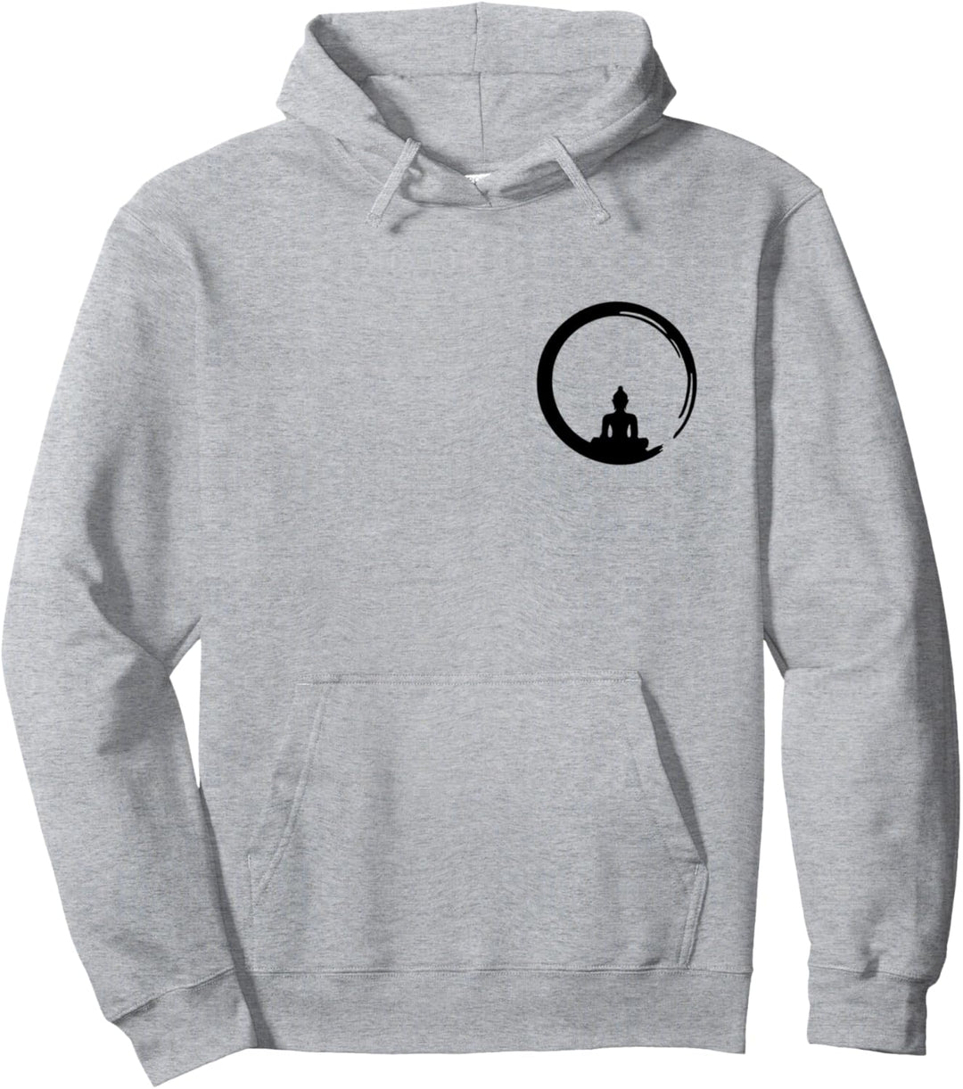 Enso, Zen, Kreis, Buddha Meditation Japan Kalligrafie Yoga, Pullover Hoodie