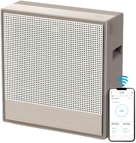 Coway AIRMEGA 250S WiFi - Luftreiniger bis zu 131 m² - GreenHEPA Technologie – Entfernt 99,999% Alle