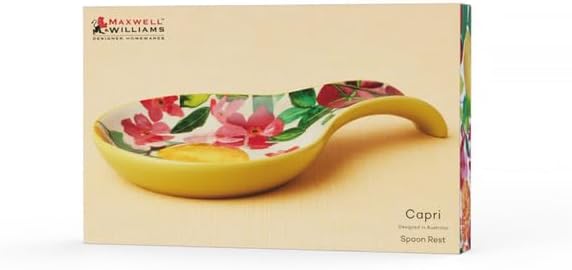 Maxwell & Williams DR0536 Löffelablage, dekoriert - 14 x 23 cm - Keramik glatt, mehrfarbig - Serie C