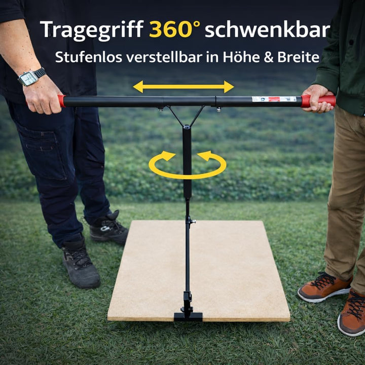 MSB - Werkzeuge Plattenheber II "Hebi", 13 cm bis 62 cm, Plattenträger extra langer Griff, Bordstein
